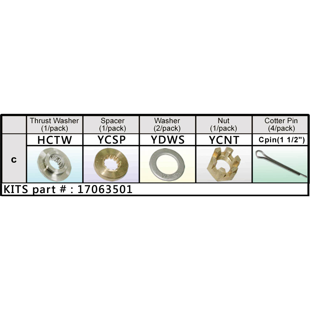 Solas Honda Nut Kit (17063501)